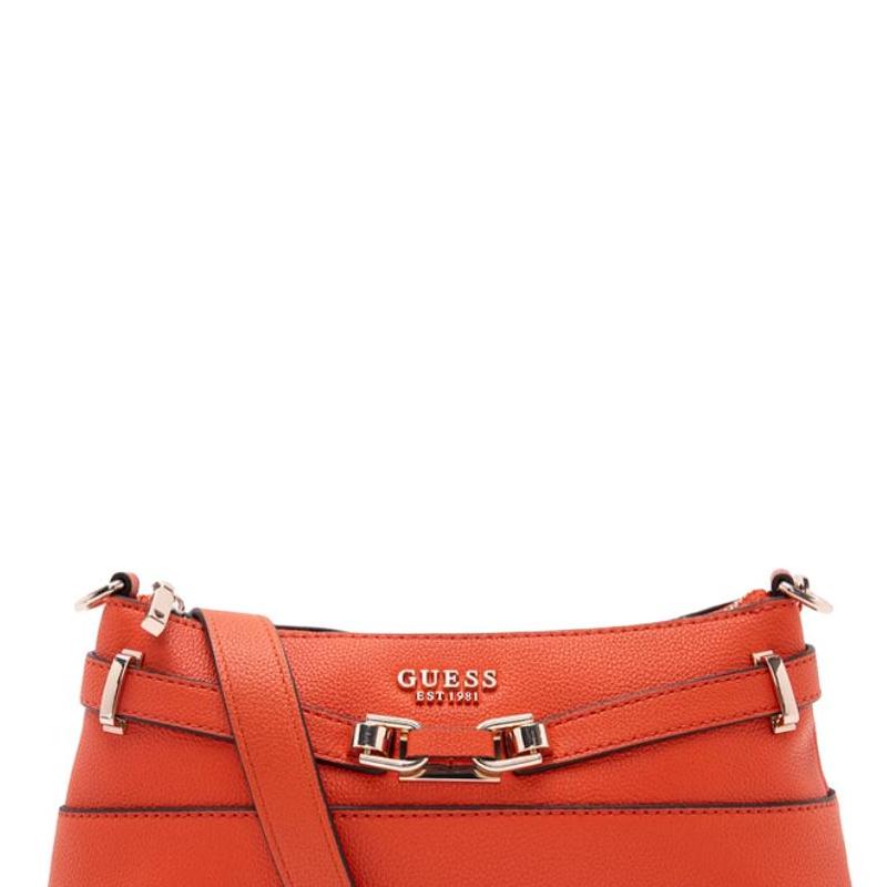 New GUESS Artificial Leather Baguette Bag Shoulder Bag Medium Women's Brick Red BG952717-ORA