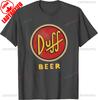 Duff Pivo Unisex Tričko Dárek pro fanouška Moe's Bar Pití Homer Simpson Duffman Oblečení Vtipné TV Show Tričko Vintage Kreslené Zboží bavlna