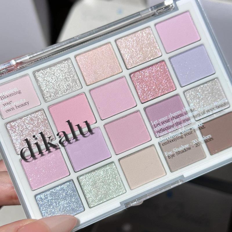 

Love 20-color Eyeshadow Disc Nude Makeup Multi-color Oat Milk Tea Pearlescent Matte Disc Daily Light Makeup