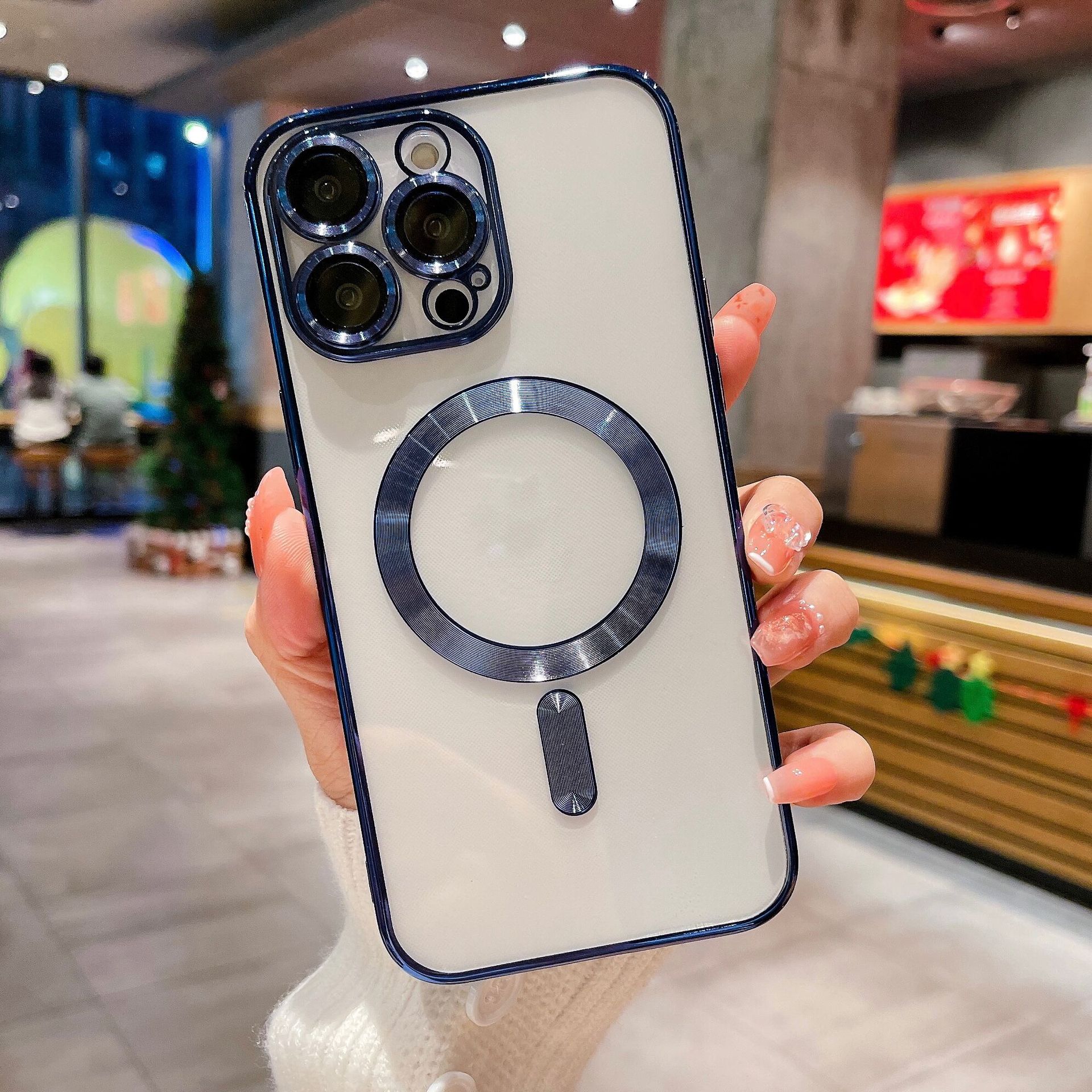 

Подходит для Apple 16 Гальванизированный Чехол для Мобильного Телефона IPhone 14 Магнитный 14 Pro Силиконовый ProMax 12 Защита 13 Комплект 15 Apple 7/8plus