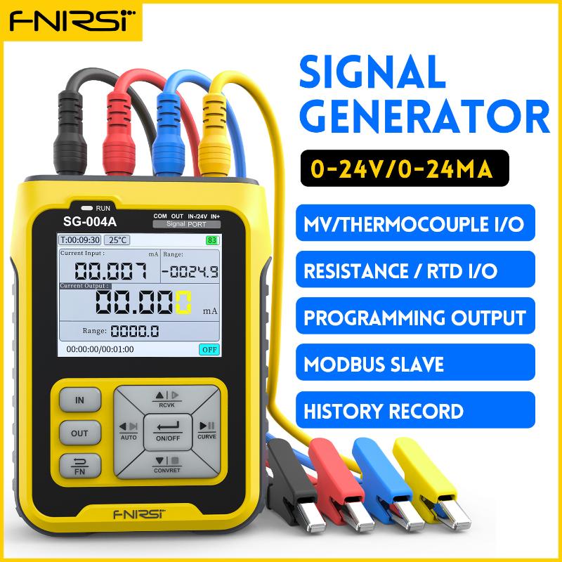 

FNIRSI SG-004A Многофункциональный генератор сигналов 4–20 мА PT100 Датчик сопротивления термопары Давление Калибратор процесса