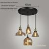 Nordic Retro Glass Pendant Light for Kitchen, Bar, Living Room, or Coffee Shop.