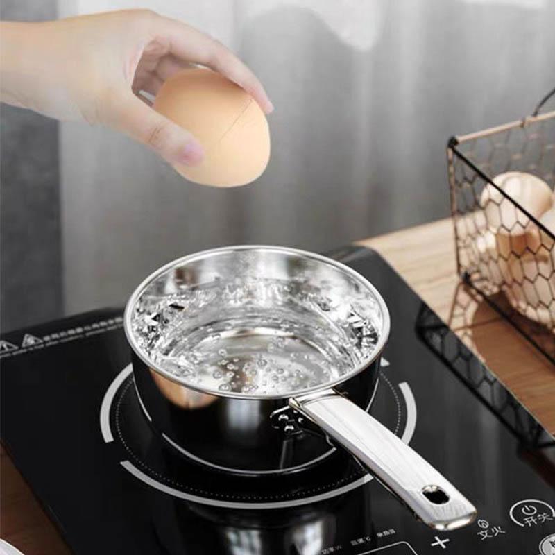 Edelstahl Pfanne Topf Verdickung Antihaft Suppentopf mit Griff Milchkännchen Hot Pot Haushalts Kochwerkzeuge Küchenutensilien