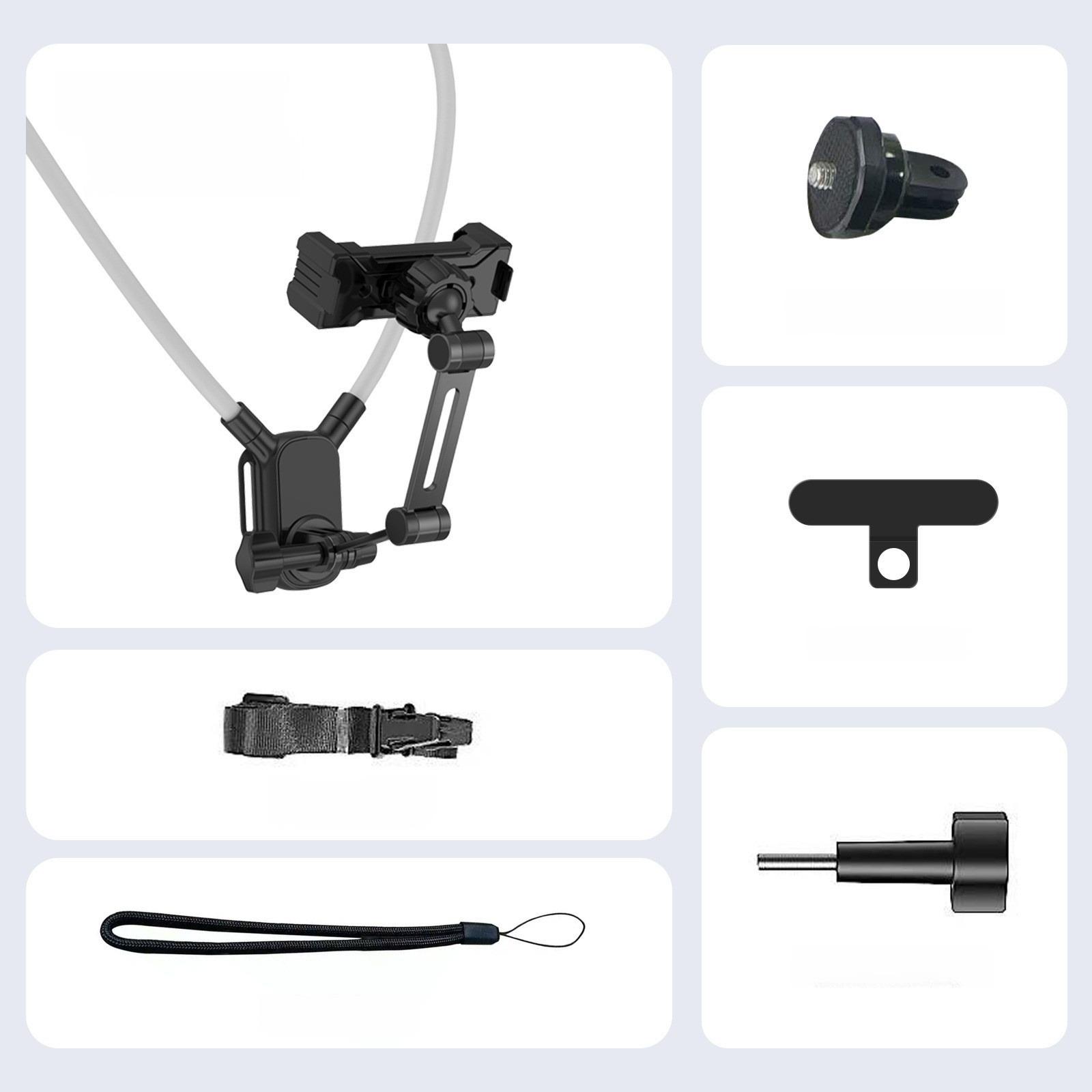 Magnetic Neck Phone Holder for First Person View Chest Mount Hands Free Recording Portable for Vloggers Camera Mount Accessories