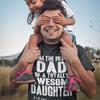 Fathers Day Gift T-Shirt Mens Womens Tees Top Mens - Proud DAD of an Awesome DAUGHTER Christmas