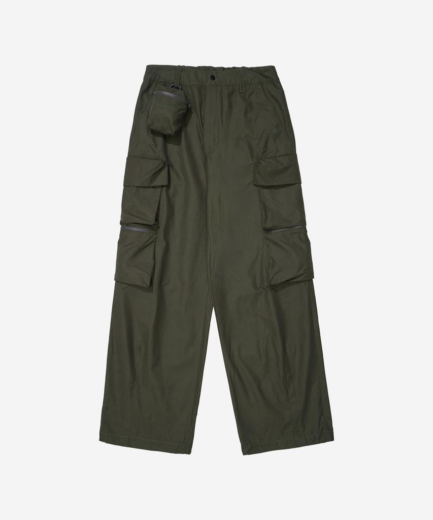 Kallapataleu Mini Bag Double Pocket Wide Pants - Khaki