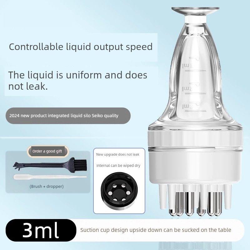 Mino Special Scalp Medicine Supplying Device Massage Essential Oil Guide Liquid Hair Care Head Ball Medicine Comb Apply Handy Gadget Coating