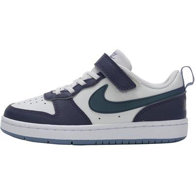 Court Borough Low Top Kids Lifestyle Shoes Blue White Children Aged 3 7 Years Old IB0715-001