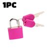 6Pcs Suitcase Lock Small Strong Padlock With 2 Key Travel Tiny Suitcase Anti-Theft Lock Drawer Diary Colored Plastic Case Lock