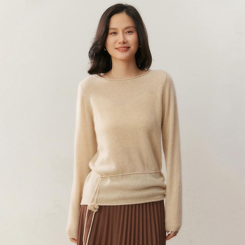 Qinghe 100% Pure Cashmere Women's Sweater - Ultra Soft Luxury Winter Pullover