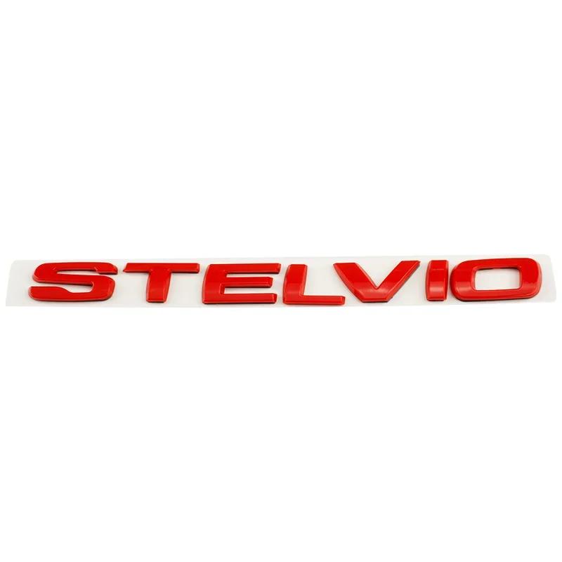QSGJL1 ABS Car Rear Trunk Badge Sticker for Alfa Romeo GIULIA STELVIO Veloce Ti Logo 147 156 159 SPORT Side Decal Letter Emblem