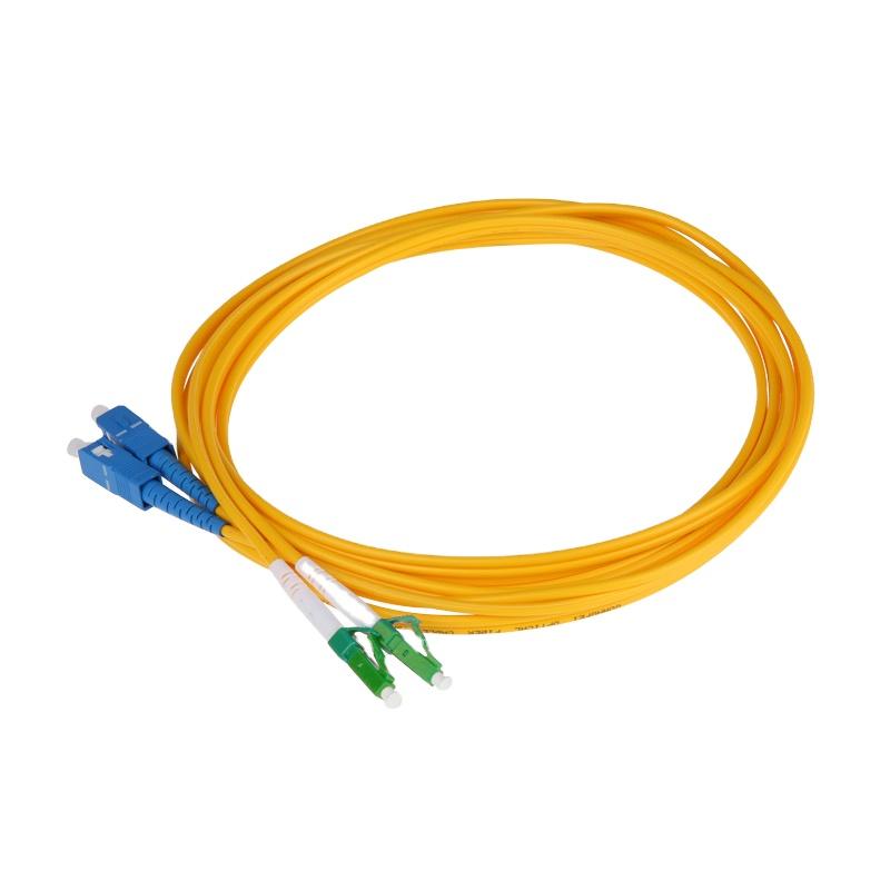 9/125um Dual Fiber Optic Patch Cord Singlemode Duplex SC/UPC LC/APC 3M OEM Telecommunication 1g25sq Cable Communication Cables