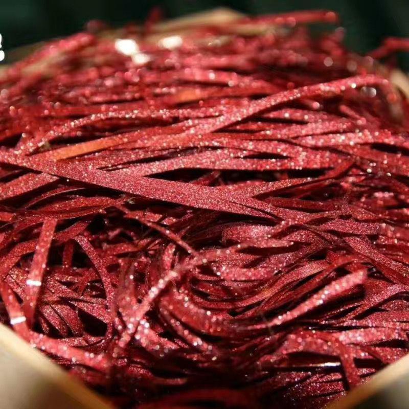 Lafite Flashing Candy Box with Fruit Decorations and Shredded Paper Padding for Weddings and Birthdays