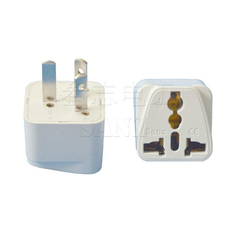 Pure Copper 3-Pin Grounded Universal Adapter for US, UK, EU To Australian Socket