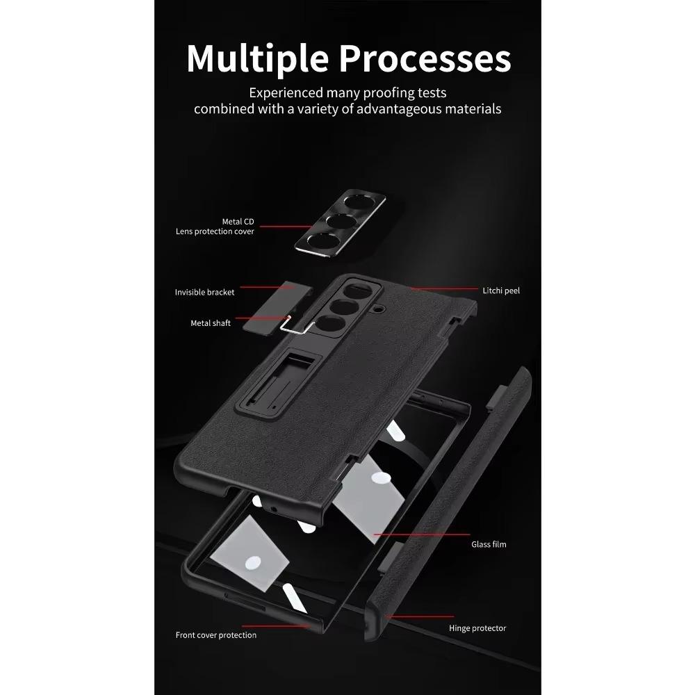 Πολυτελής Επαγγελματικός Αόρατος Ρυθμιζόμενος Στήριγμα Φιλμ από Γυαλί Tempered Θήκη Τηλεφώνου για Samsung Galaxy Z Fold 7 6 5 4 3 Προστατεύει το Πίσω Κάλυμμα