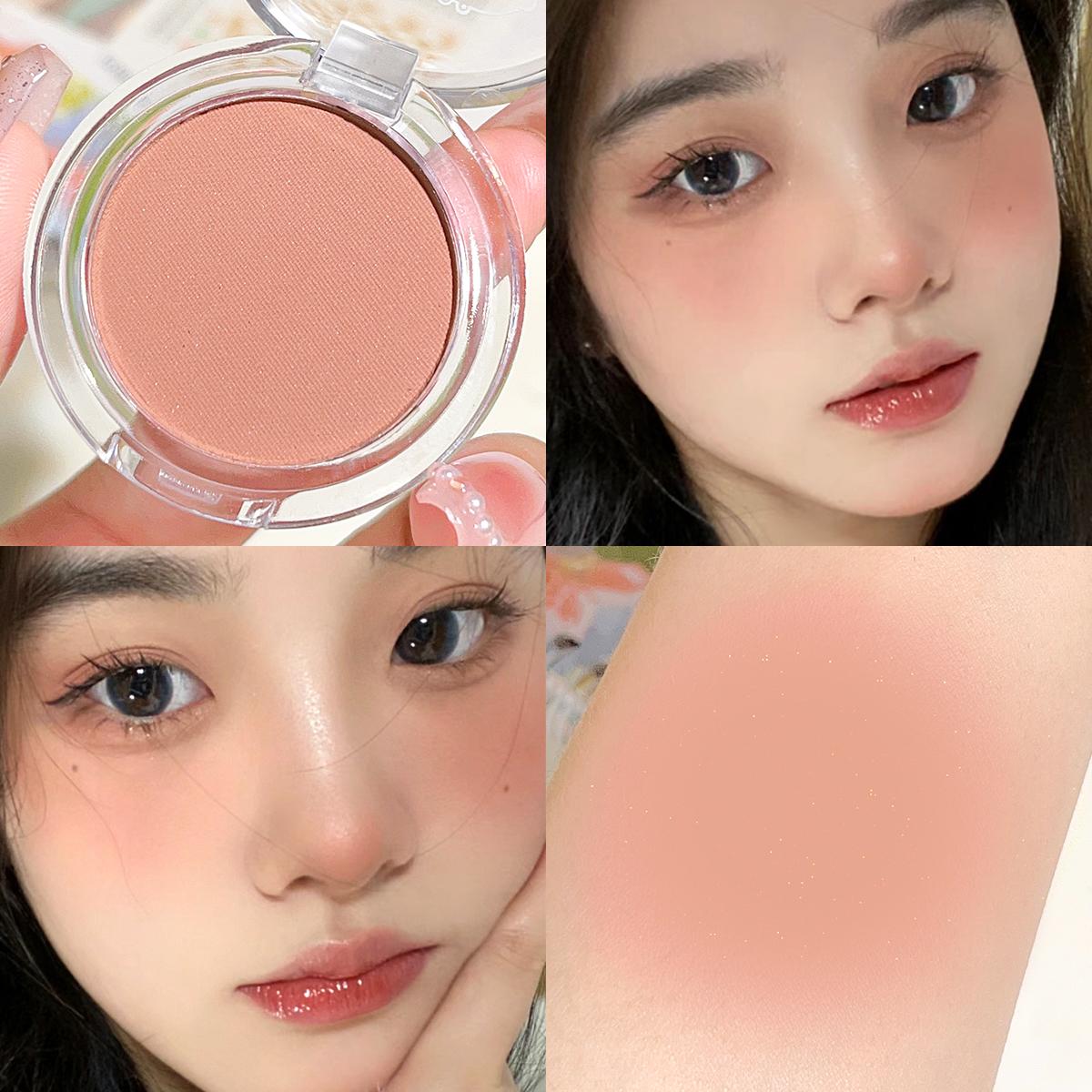 HISYI monochrome blos wittig mat cosmetica vitaliteit meisje nude make-up natuurlijke vlek monochrome blos palet brown