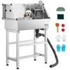 86.4 Cm Dog Grooming Bath Tub Stainless Steel W Faucet for Pets