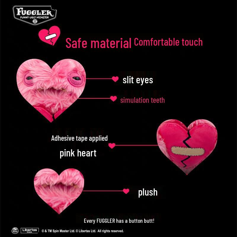 Monster Funk Plush Tooth Treasure Heart Doll - Valentine's Day Edition