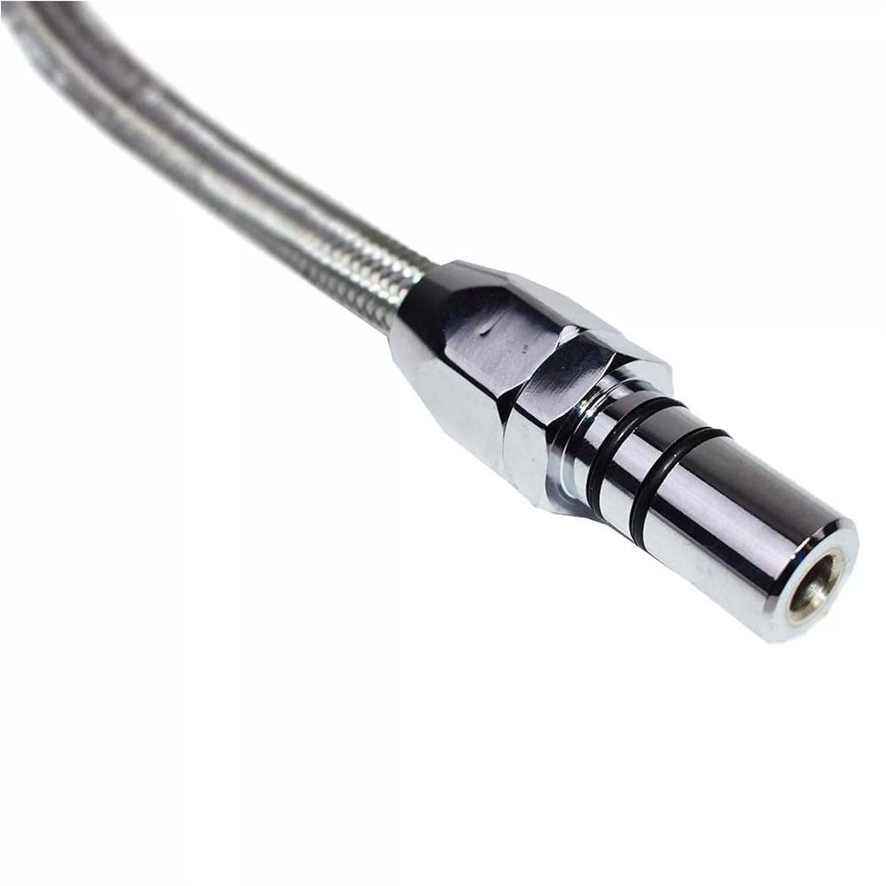 Automotive 530mm Transmission Dipstick for Chevrolet, Universal Oil Level Gauge, Silver