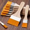 Pack of 10 Small Paint Brushes with Soft Bristles Wood Handle Include 1 Pair Gloves for Edges Painting Wall and Cabinets