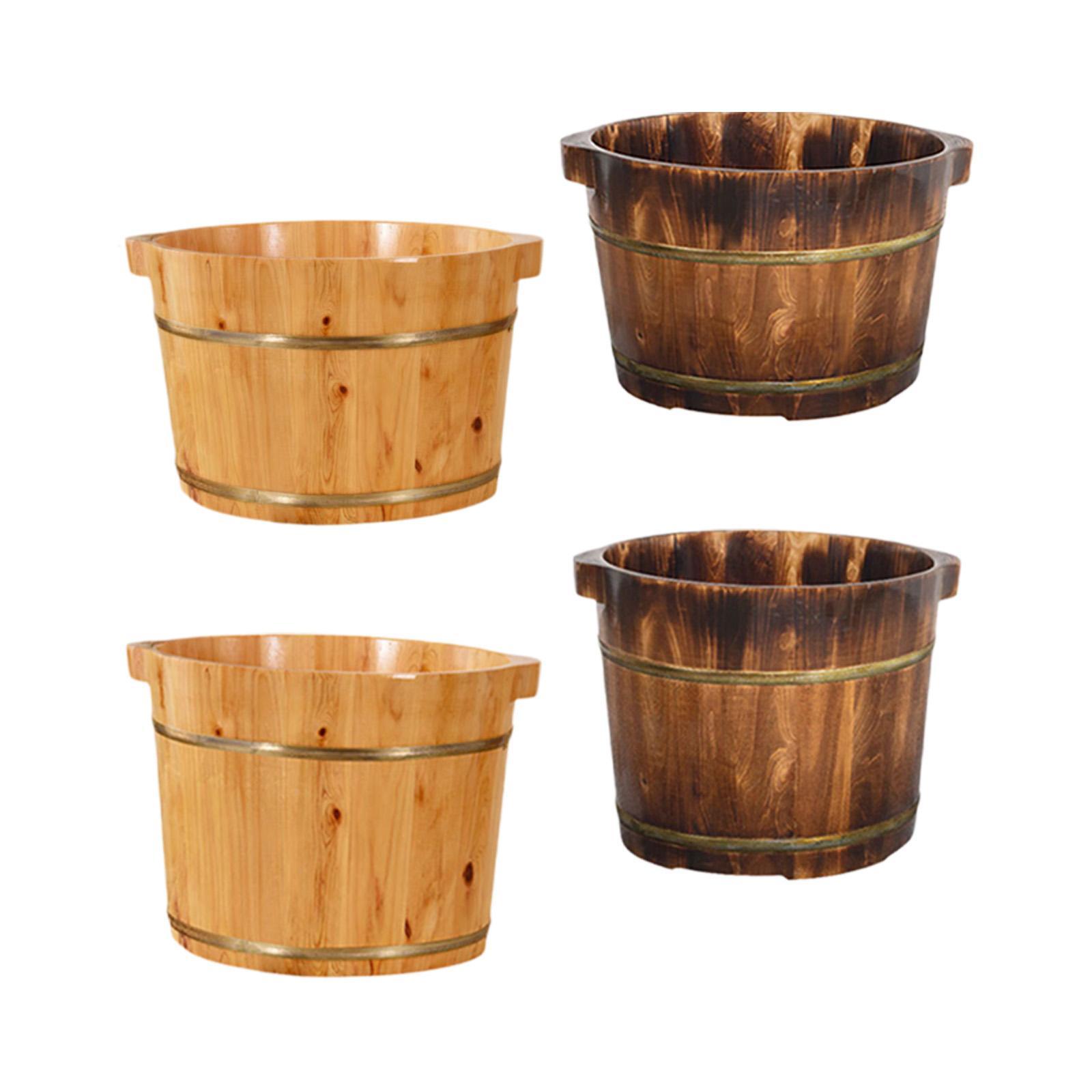 Wood Foot Bath Tub Practical Deep Thickened Gifts Foot Basin Foot Wash Bucket Feet Soaking Tub for Foot SPA Bathroom Adults