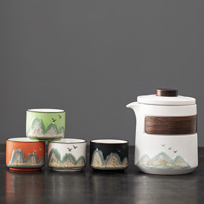 Lainuo Coarse Pottery Teapot and Cup Set