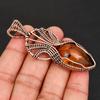 Unique Tree of Life Inspired Copper Pendant  Wire Wrap Amber Gemstone Pendant Charm Artisan Handcrafted Jewelry
