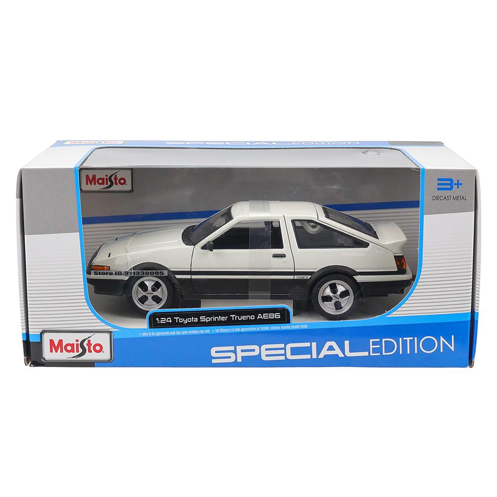 YVAZ6 Maisto 1:24 Toyota Sprinter Trueno AE86 Alloy Car Model Material Sports Gift Simulation Collection Toy Exquisite Simulation