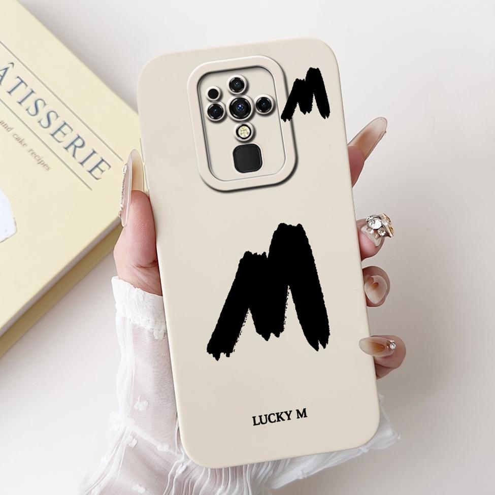 For Tecno Camon 16 16Pro CE7 CE7j CE9h Cover For Tecno Camon 16 Pro Case Simple Fashion Letters Pattern Design Silicone Bumper