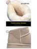 2025 Women's Thick-Soled Sheepskin Snow Boots, Fleece-Lined & Non-Slip