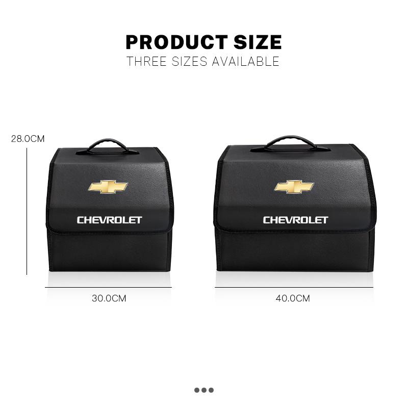 Car Trunk Storage Bag Leather Camping Box Collapsible For Chevrolet Z71 Aveo Impala Lacetti Malibu Sail SS Cruze Sonic Silverado