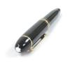 Great MONTBLANC fountain pen Meisterstck 149 Cap type Black gold 14C mens Used