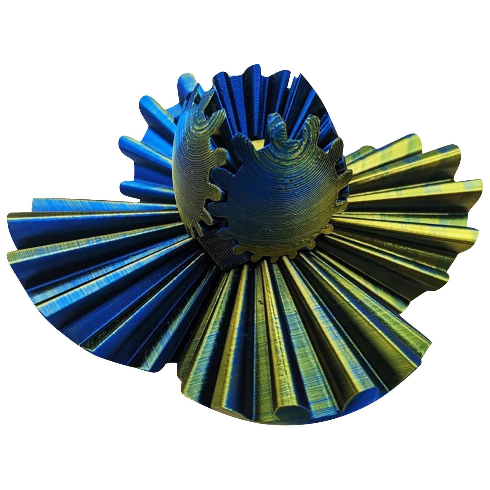 

3D-друк Gear Ball обертається Ball Gear Fidgets Toy, 3D-друкована іграшка для зняття стресу для роботи чи подорожі, Activity Gear Ball для дорослих і дітей віком від 6 років One Size