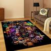 Tapete Cartoon 3D F-FNAF para Quarto Sala Sofá Capacho Decoração de Casa, Tapete para Área de Jogos Infantil Antiderrapante Presente de Natal