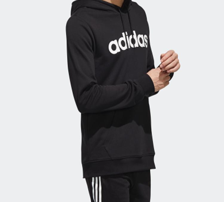 Adidas Neo Sweatshirts Men's Black Hooded Moderate Regular EI4739