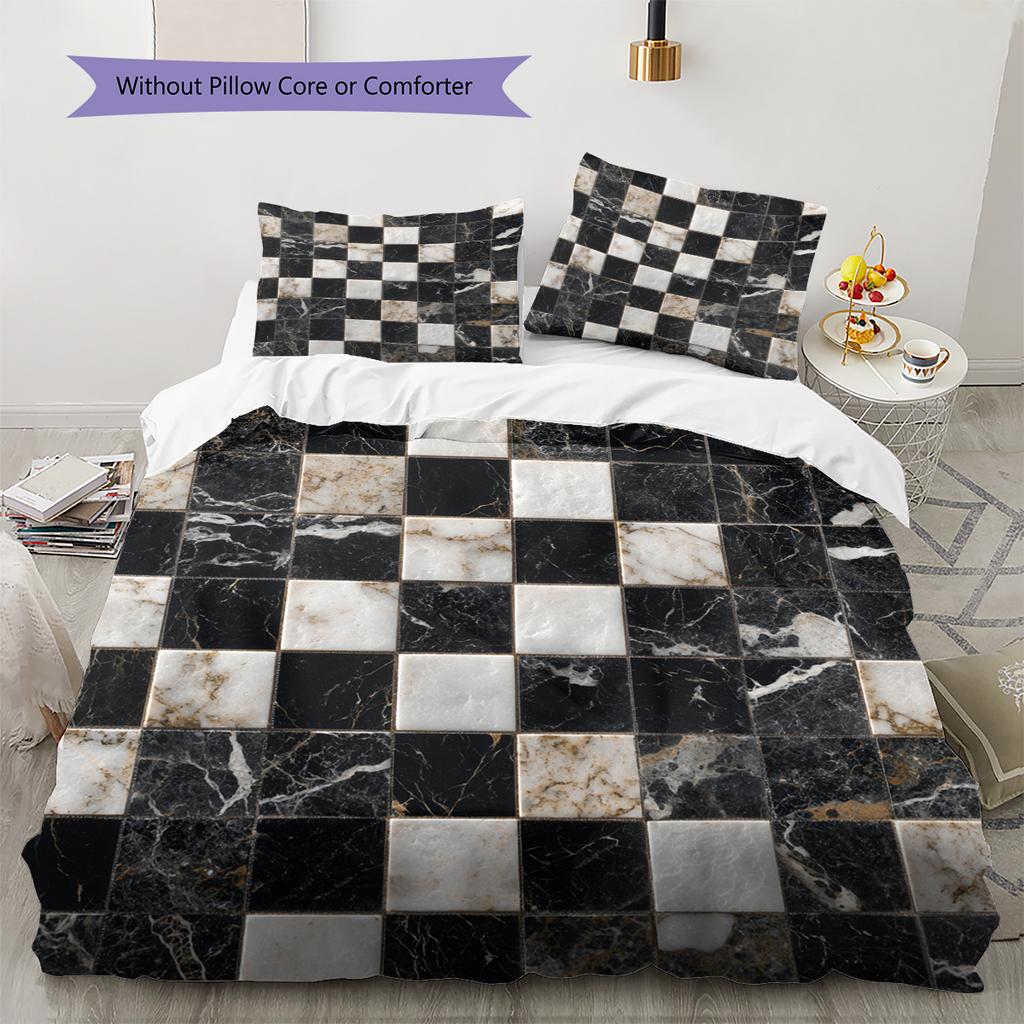 Cartoon Pattern Bedding Quilt Set Quilt Cover Pillowcase Home Decoration Birthday Gift (1 * Duvet Cover + 2 * Pillowcase, Without Core)