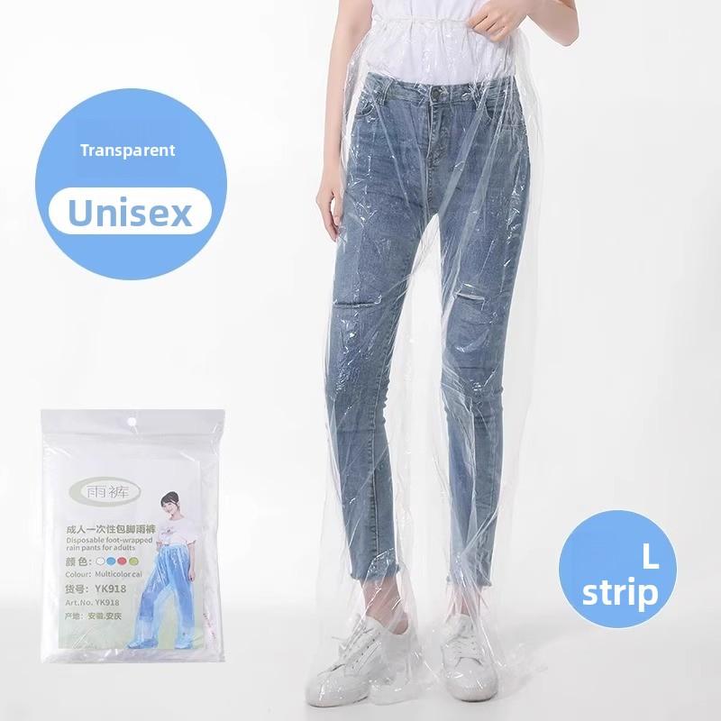 Waterproof and Thickened Disposable Foot Wrapped Rain Pants