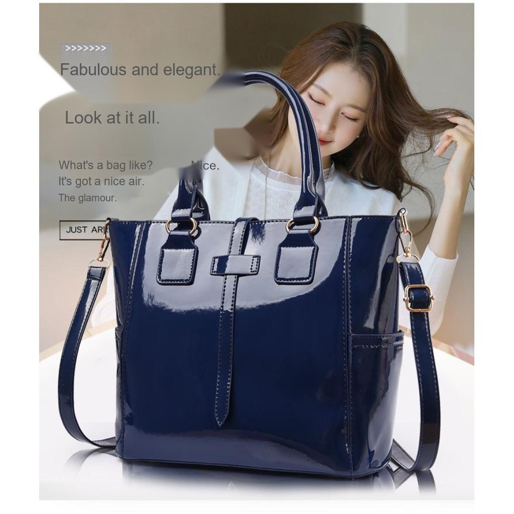 Tote Bag Women PU Three Piece Set Sequined Adjustable Strap Daily Commute