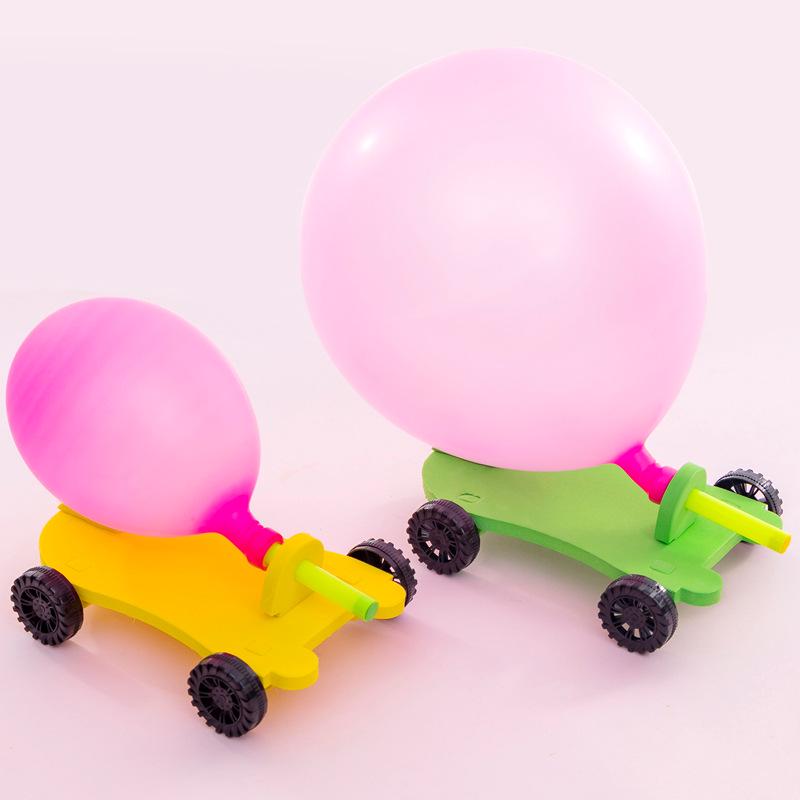 DIY Balloon-Powered Car Science Experiment Kit for Primary Students