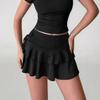 Elegant Commuter Skirt for Women, High-Quality A-Line Midi Skirt, High Waist Slimming Casual Skirt, European & American Style