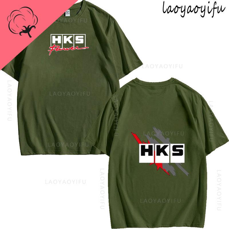 JDM Modified Car HKS ENDLESS Theme 100Cotton Mens Womens Fashion High Quality Oneck Casual Summer TShirt Printed Fashion