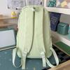 Schoolbag Korean Ins Cream Solid Color Floral Embroidery Student Backpack Fresh and Sweet Soft Girl Atmosphere Travel Backpack