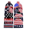 Autumn and Winter Independence Day Wool Hat Flag Stars USA Jacquard Knitted Hat Men and Women