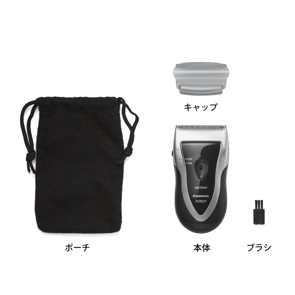 Pánský holicí strojek Panasonic Super Leather 1 čepel ES3832P-S ve stříbrné barvě