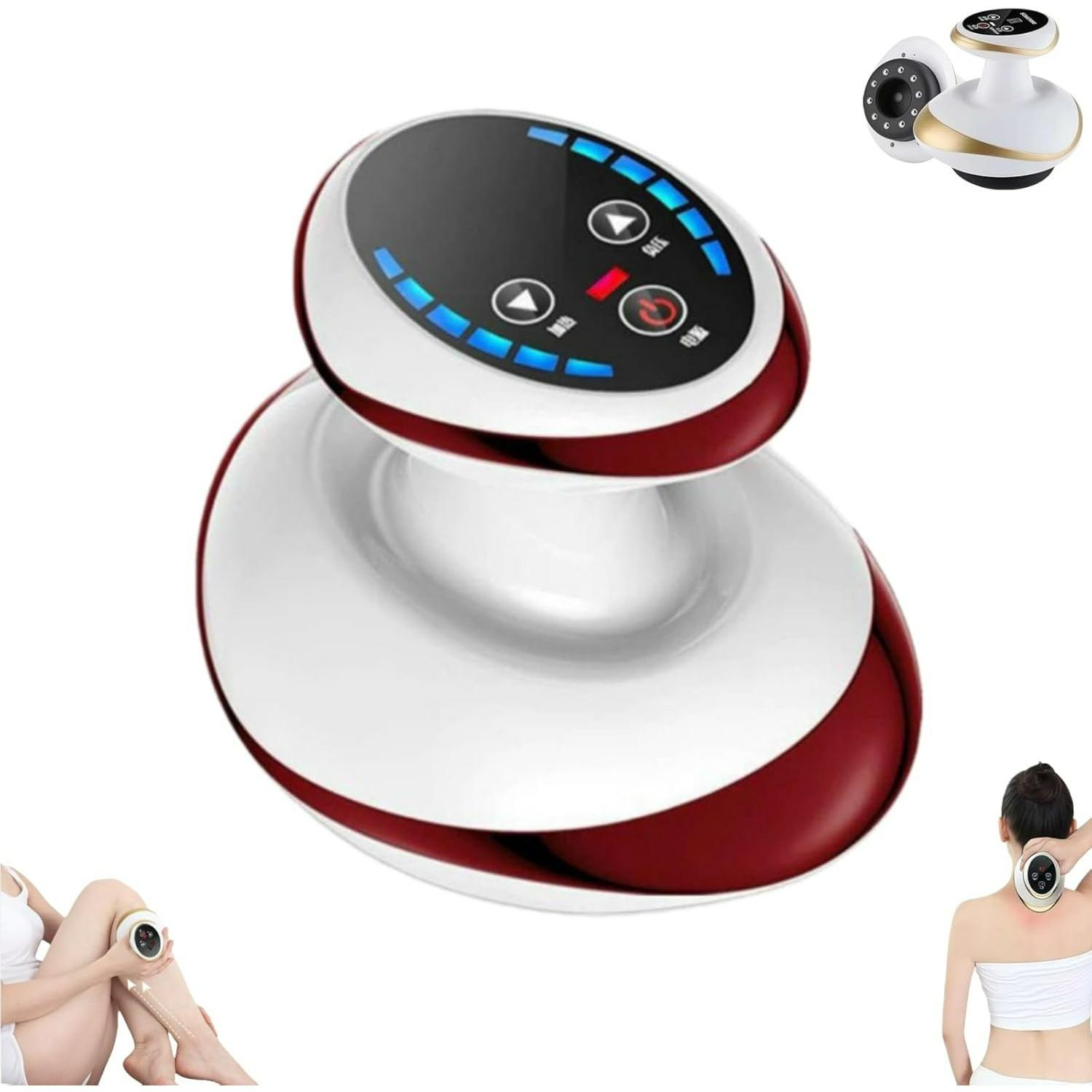 

Massage 4-in-1 Massager Against Cellulite - Vacuum & Gua Sha Electric,Firmer Skin&Better Circulation,Deep Massage with Heat,for Full Body Use at Home W