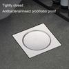Stainless Steel Floor Drain Cover Precision Sealing Structure Blocks Odors Insects Foot-Pedal