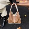 Trendy Brand Designer Lamb Wool Shoulder Bag Bucket Women Handbags And Purse Winter Lady's Leather Underarm Tote Bag