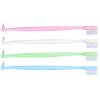 Lot de 4 brosses à dents orthodontiques à double extrémité pour le nettoyage des dents des appareils orthodontiques