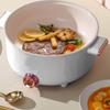 Electric Cooking Pot 3.5L 3 Temp Modes Antisticking Ceramic Glaze Multi Function Electric Cooker for Home Cooking 220V