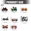 3pcs Halloween Glasses Set Pumpkin Bat Skeleton Costume Accessories Plastic Frame Party Decoration Eyewear